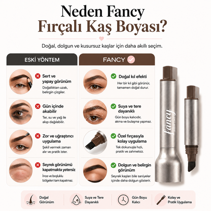 Fancy™ Fırçalı Kaş Boyası | Doğal ve Dolgun Kaş Görünümü